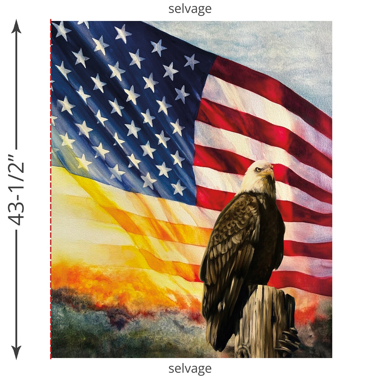 Eagle Panel (pd17097-panel) | American Honor | Vicki Gifford | Riley Blake